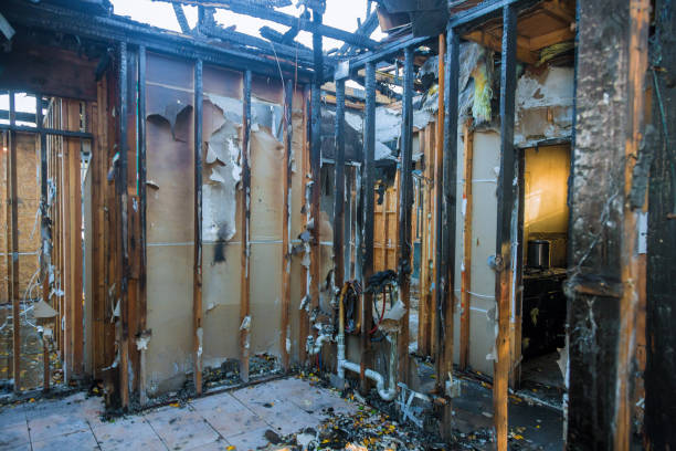 Professional Fire Damage Removal technician working in Levittown, PA